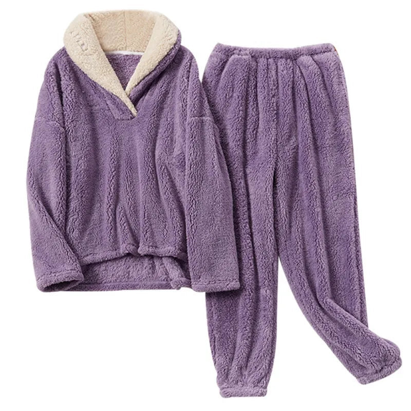 Amara | Comfortabele Fluffy Pyjamaset Voor Dames | Voor Dagelijks Comfort