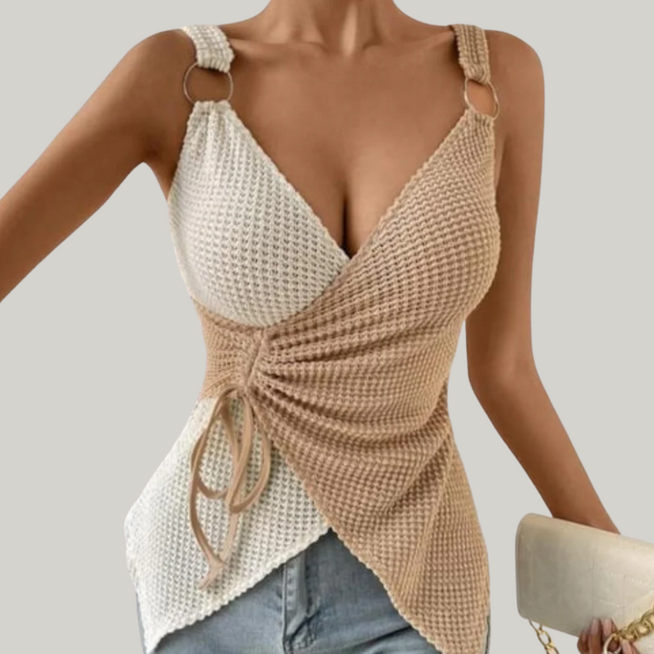 Elayda | Mouwloze Dames Top | Tijdloos Design