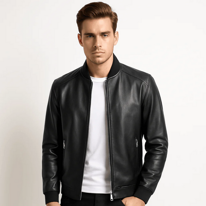 Amir | Leren Jas Voor Heren | Tijdloze Stijl En Comfort