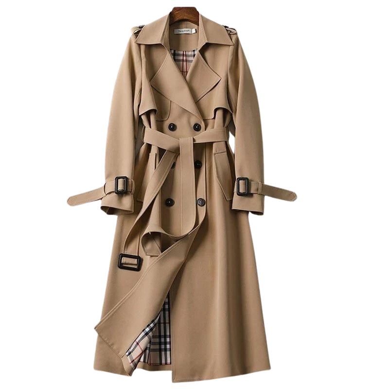 Guri | Trendy Dames Jas | Trenchcoat | Getailleerde Pasvorm | Riem In De Taille