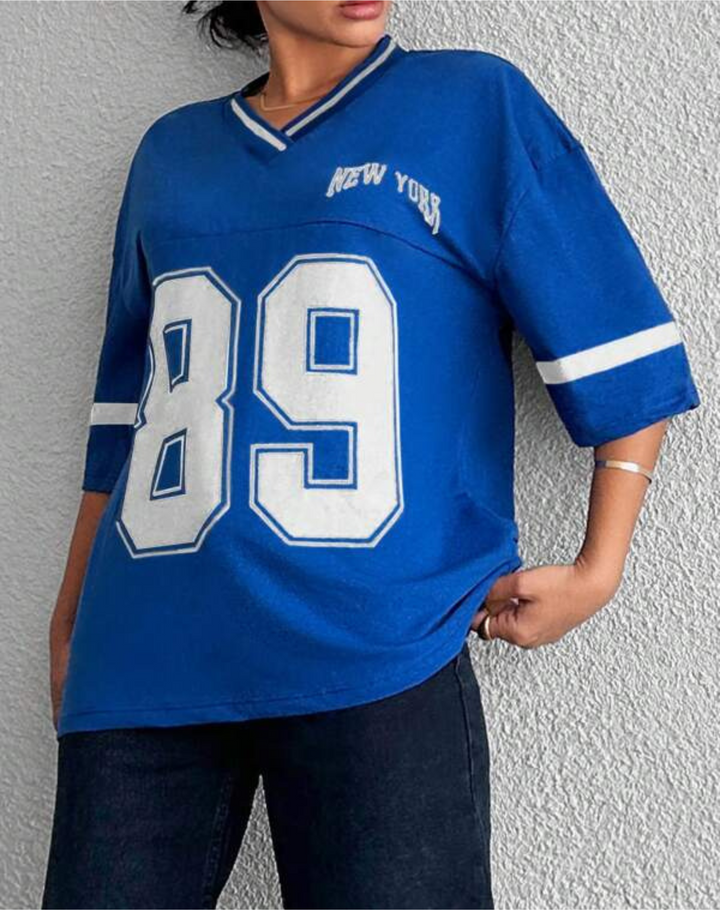 Tills | V-hals Varsity Shirt Voor Dames