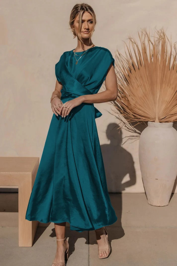 Sarita | Dames Midi Jurk | Elegante Jurk voor Vrouwen