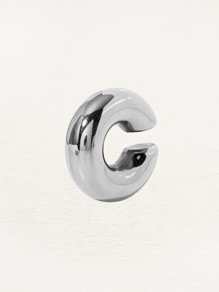 Zuley | Dames Chunky Ear Cuff Zilver | Zilveren Oorbellen voor Vrouwen