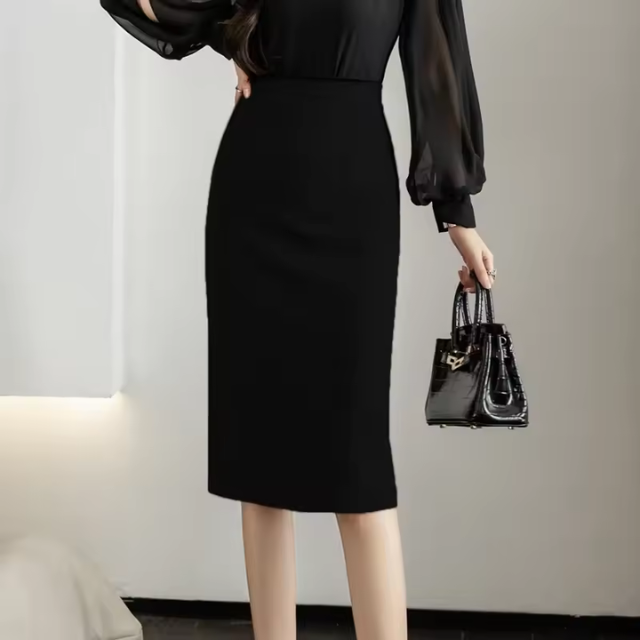 Madiera | Elegante Dames Rok | Hoge Taille Kokerrok