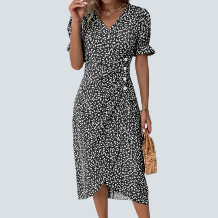 Fiona | Elegante Midi Dames Zomerjurk