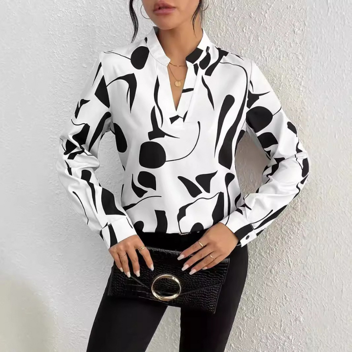 Jaydie - Blouse Dames - Trendy met Luxe Motief - Damesmode - Casual & Formele Outfits
