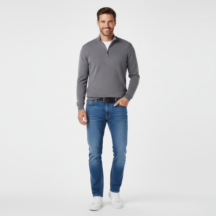 Acoire - Heren Trui - Trui met Rits - Trendy & Comfortabel - Casual Outfit