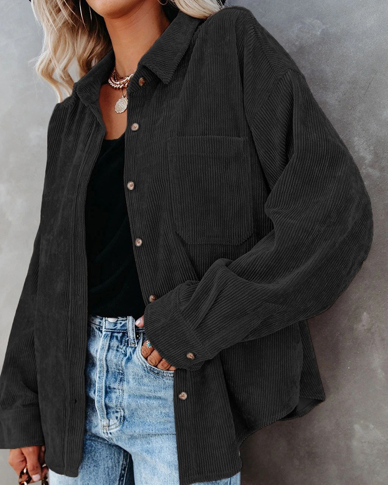 Sera | Dames Top | Comfortabele Corduroy Blouse | Tijdloze Stijl In Moderne Tinten