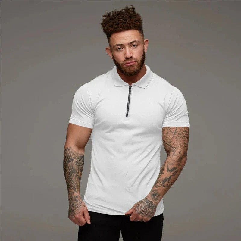 TImone | Zip-Up Poloshirt | Muscle Fit