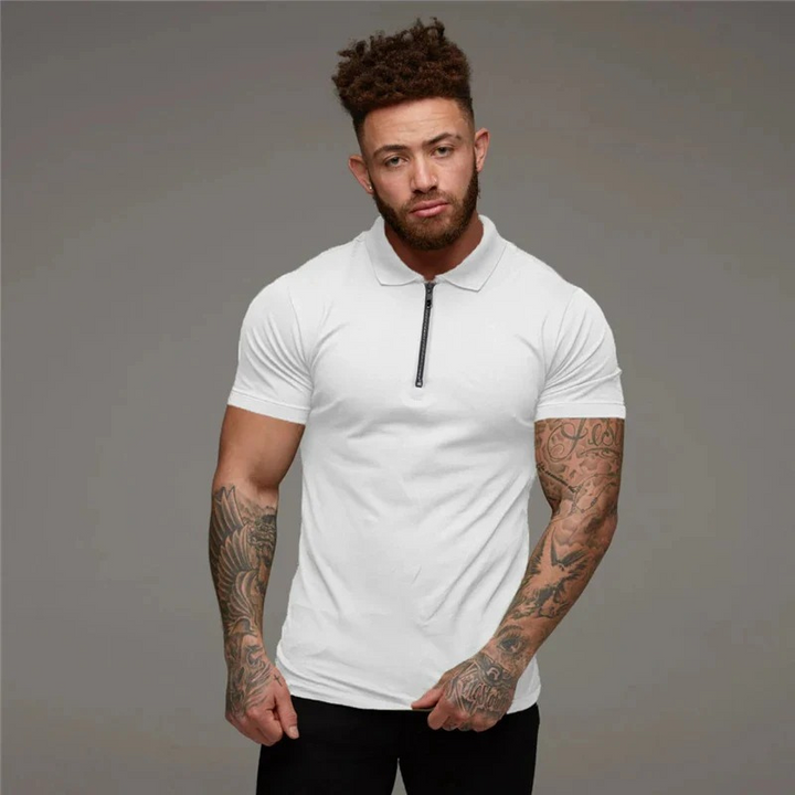 TImone | Zip-Up Poloshirt | Muscle Fit