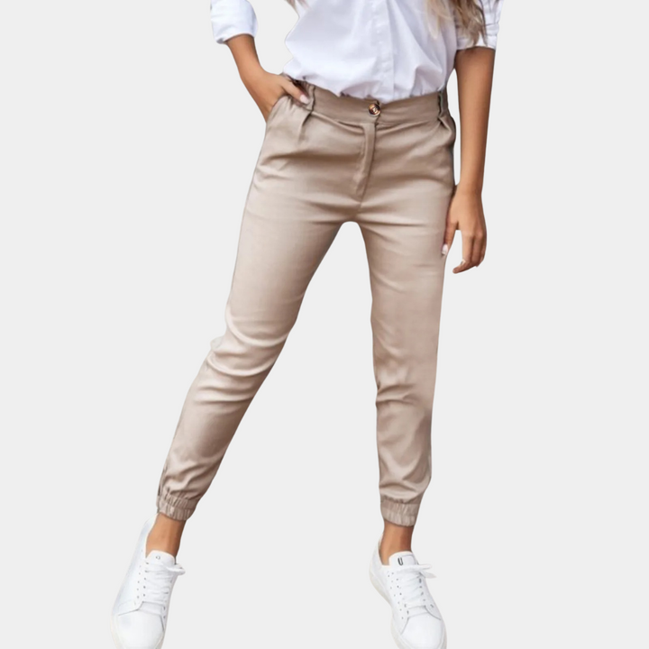 Loesa | Elegante Dames Broek Met Smalle Pijpen