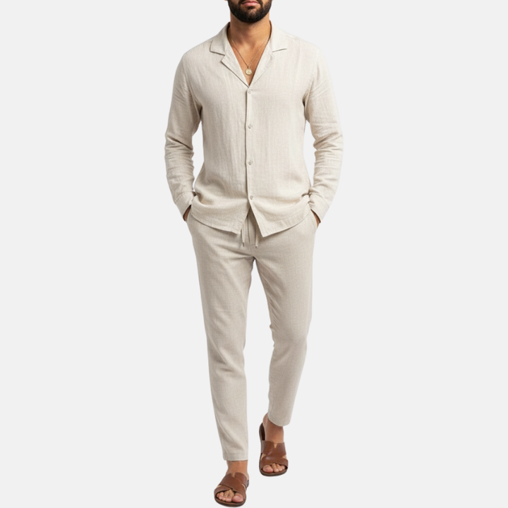 Cris | Heren Kleding | Linnen Herenset | Casual & Comfortabel | Elegante Set