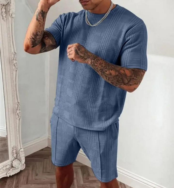 Giuseppe | Heren Luxe Zomerset | Trendy Mannen Shirt & Broek Set