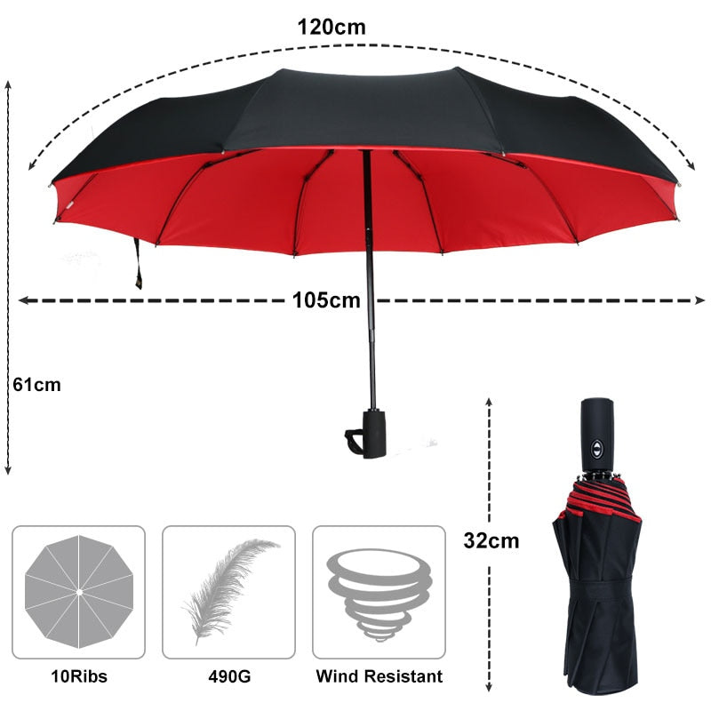 Rainy | Windproof Storm Paraplu | Windbestendige Sterke Paraplu