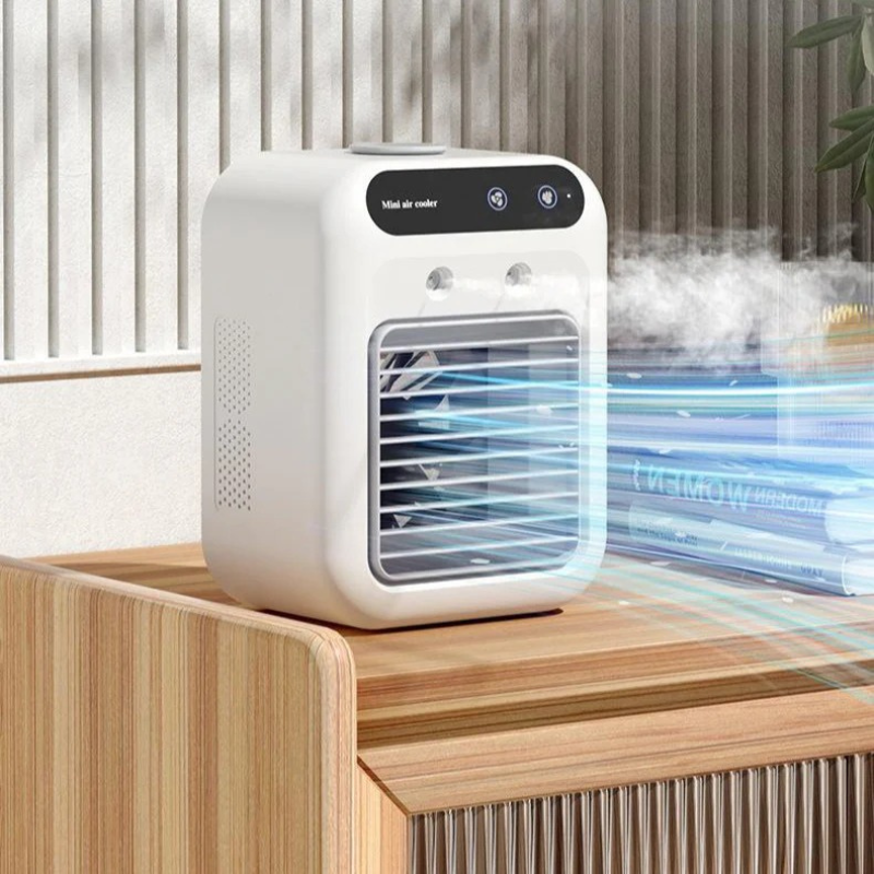 Westman | Draagbare Aircooler Met Waterkoeling | USB Ventilator voor Binnen En Auto