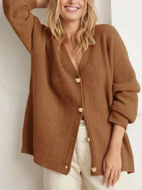Dewi | Cocoon Cardigan Vest | Comfortabele Elegante Dames Trui