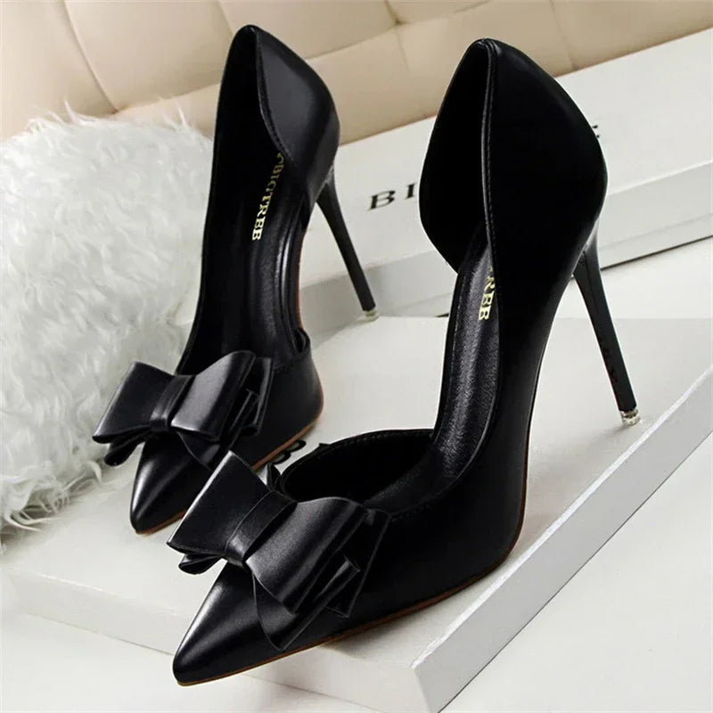 Selena | Dames Pumps met Strikdetail | Elegante Vrouwen Hakken