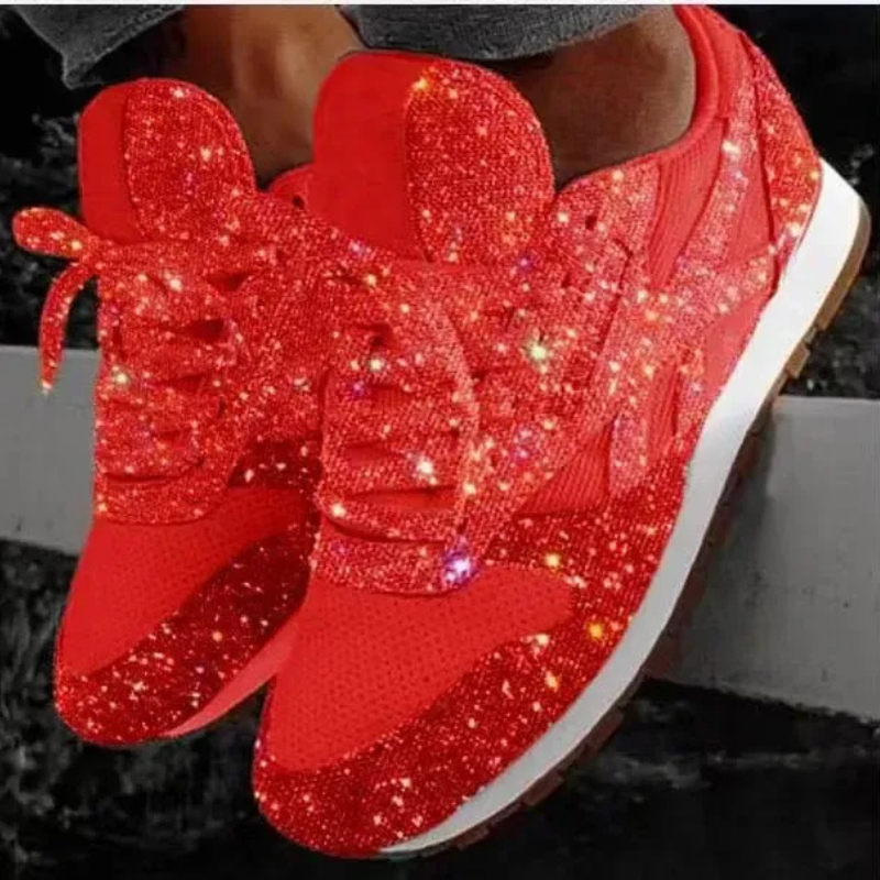 Bella | Casual Dames Glitterschoenen Met Pailletten