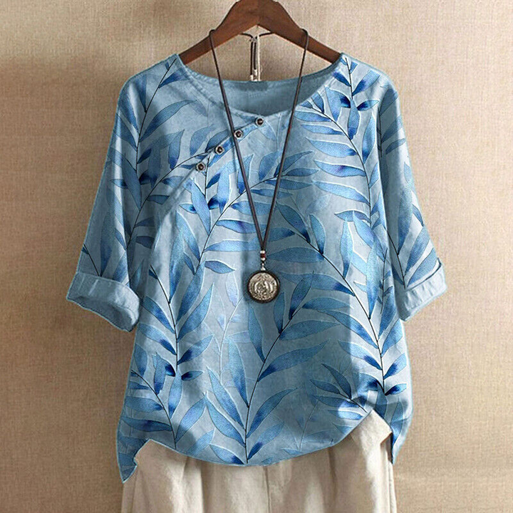 Sammy | Dames Elegante Overhemd Shirt Blouse met Bloemenprint voor Vrouwen