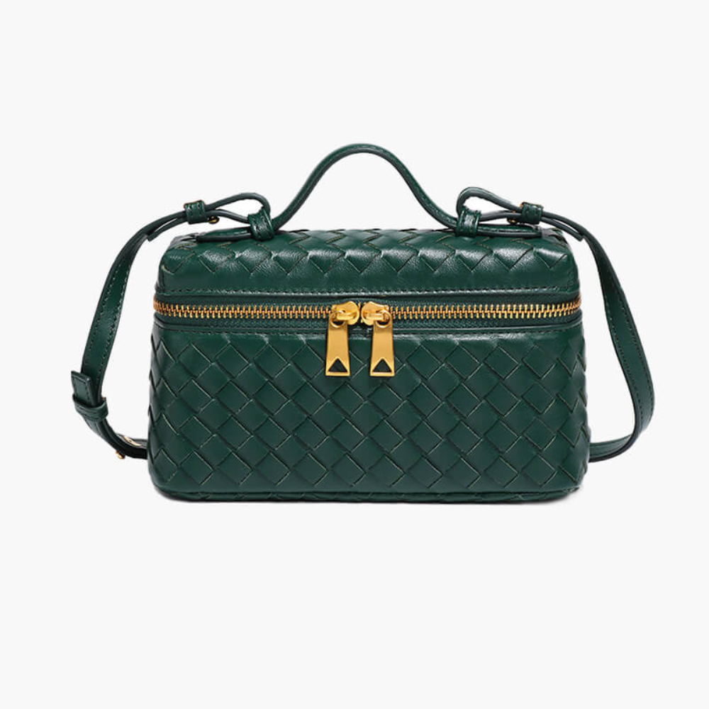 Yashna | Trendy Dames Tas |Gevlochten Crossbodytas | Compact En Chic