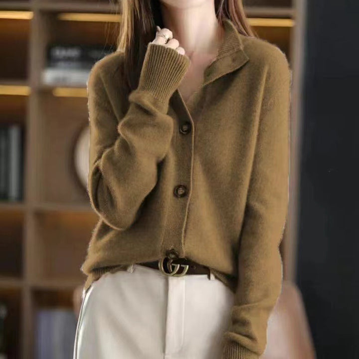 Heba | Luxe Kasjmier Dames Vest | Elegante Knopen | Sweater Trui