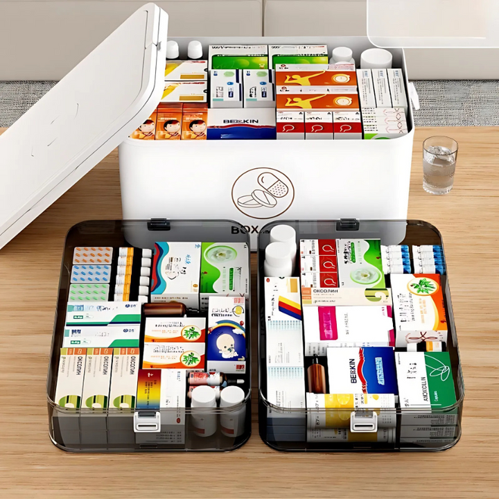 Medicijnenorganizer Met Grote Capaciteit | Draagbaar & Duurzaam