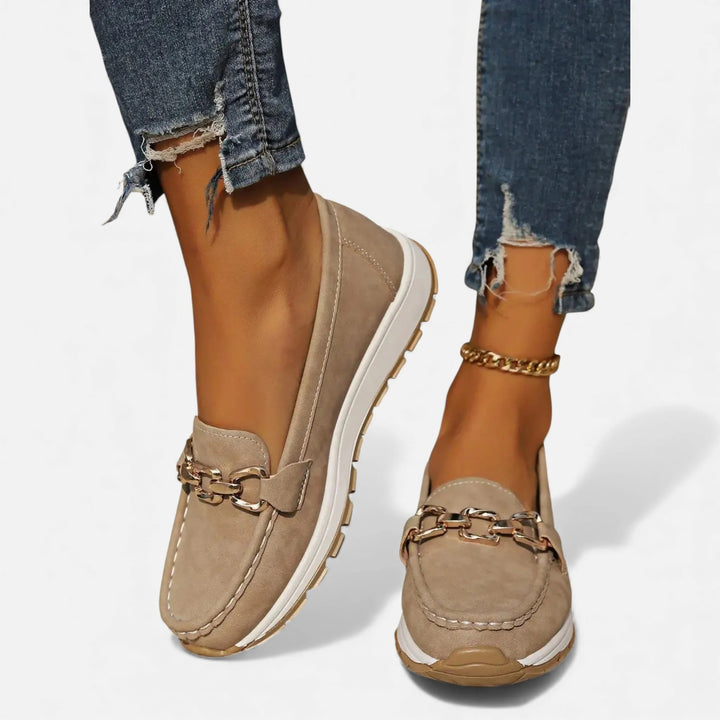 Sorata | Dames Mocassins – Elegante Platte Gesp