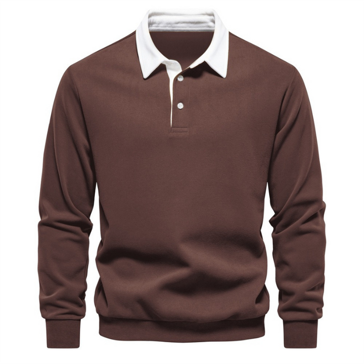 Don | Stijvolle Polo Trui Met Lange Mouwen | Heren Pullover Sweater