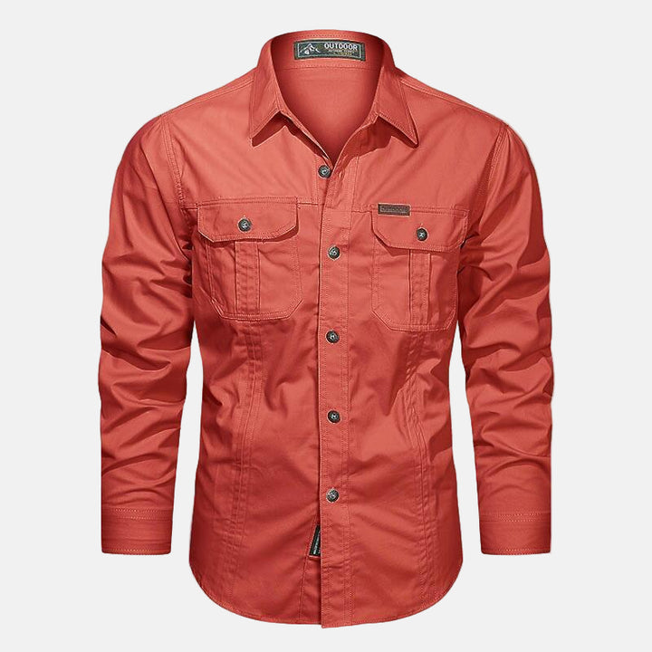 Sandro | Heren Outdoor Overhemd | Retro Shirt Hemd voor Mannen