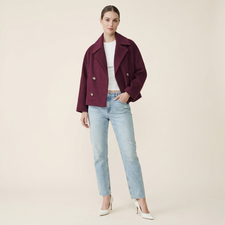 Sorata | Dames Jas | Korte Overslagjas Chic Elegant