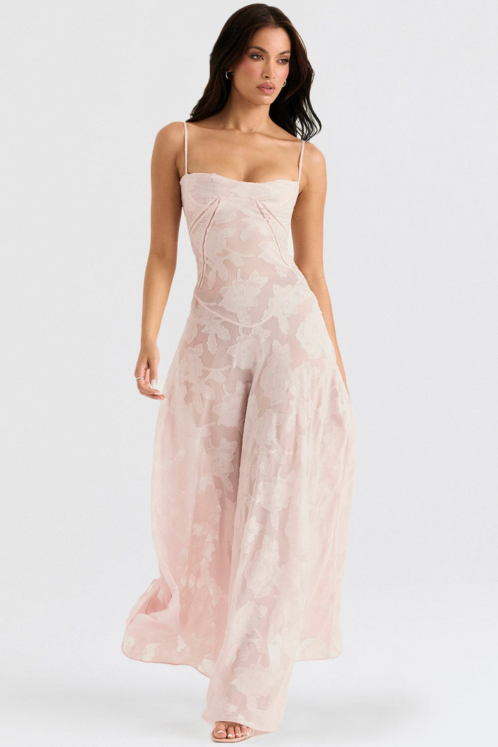 Twinks | Luchtige Dames Maxi-Jurk Met Open Rug
