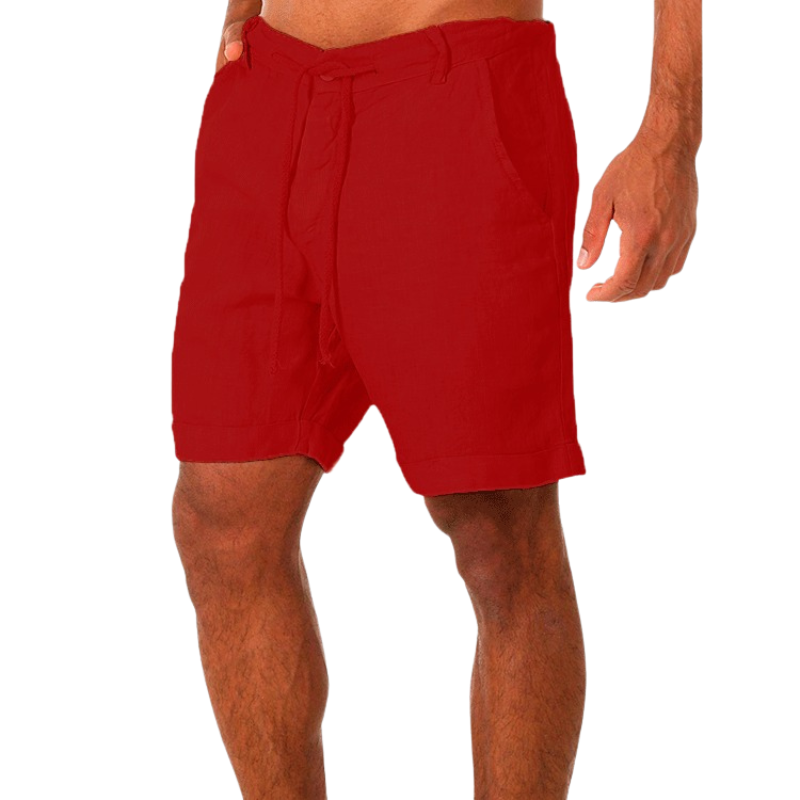 Malcolm | Heren Linnen Zomer Shorts | Korte Broek voor Mannen