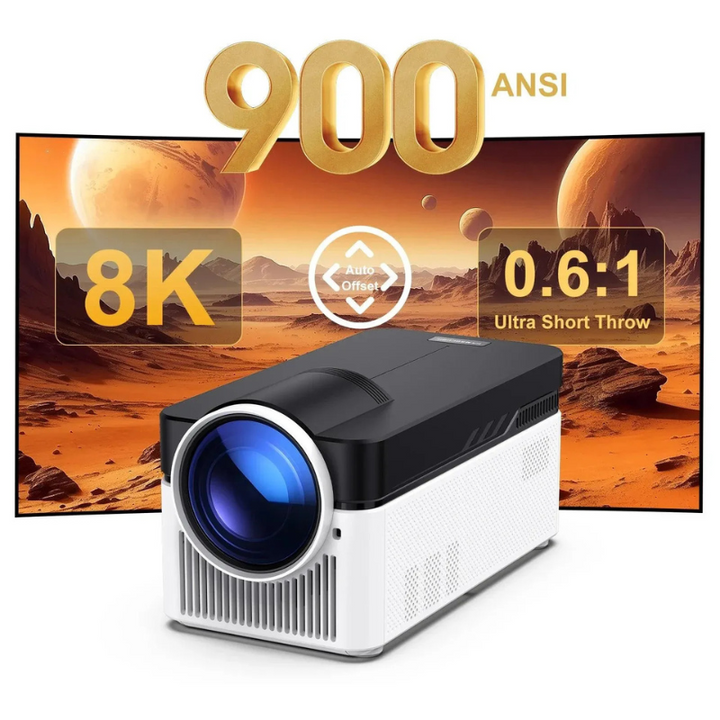 Hexton | Magcubic HY450 Ultra 8K-projector met automatische offset, 900 ANSI-helderheid