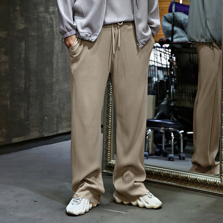 Batu | Heren Ribbed Trousers Chino Broek | Trendy Mannen Broek Corduroy