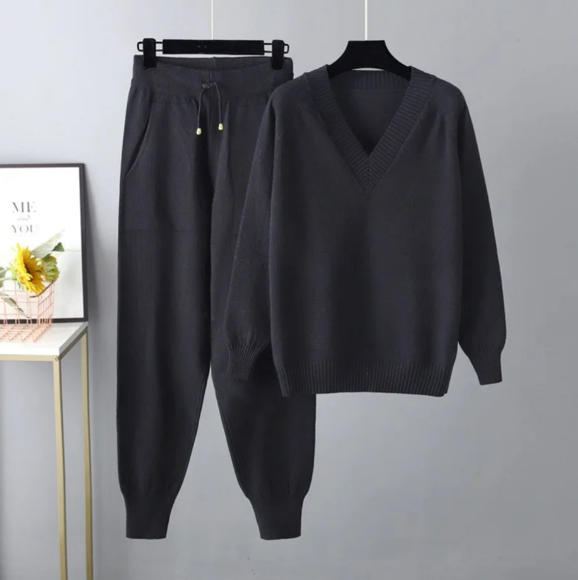 Veronica | Luxe Casual Stijl Set met Trui en Broek | Comfortabel