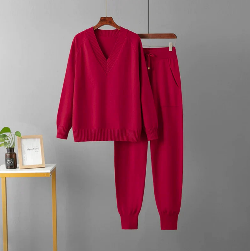 Veronica | Luxe Casual Stijl Set met Trui en Broek | Comfortabel