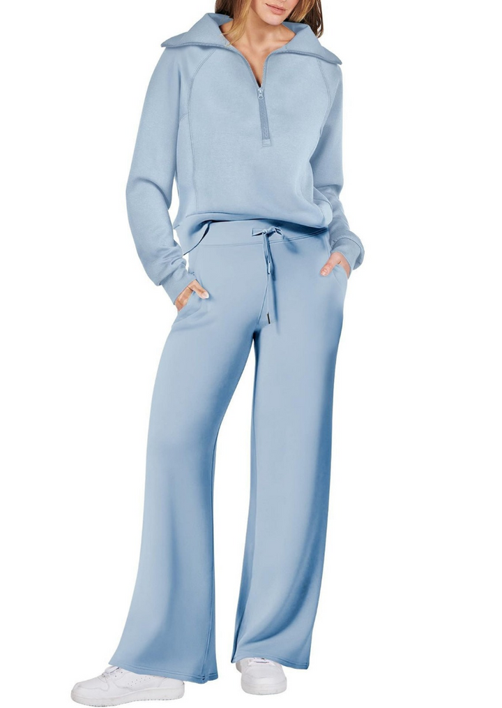 Ashley | Zip & Relax Tweedelige Dames Set met Lange Mouwen | Comfortabel