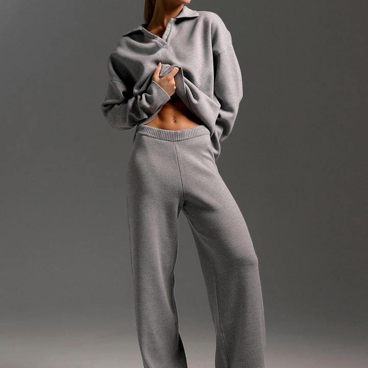 Alicia | Knitted Dames Tracksuit | Trendy & Comfortabel Trainingspak