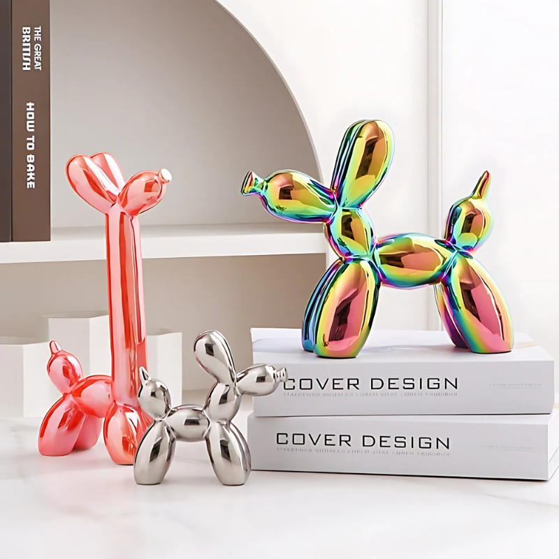 Plups | Ballon Hond Sculptuur | Stijlvolle Toevoeging Aan Je Woonkamer Of Kantoor