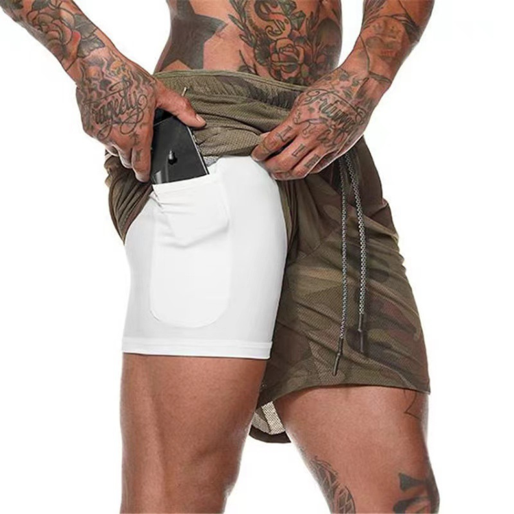 Arwin | Heren Hardloop Sport Shorts | Korte Broek Met Dubbele Laag