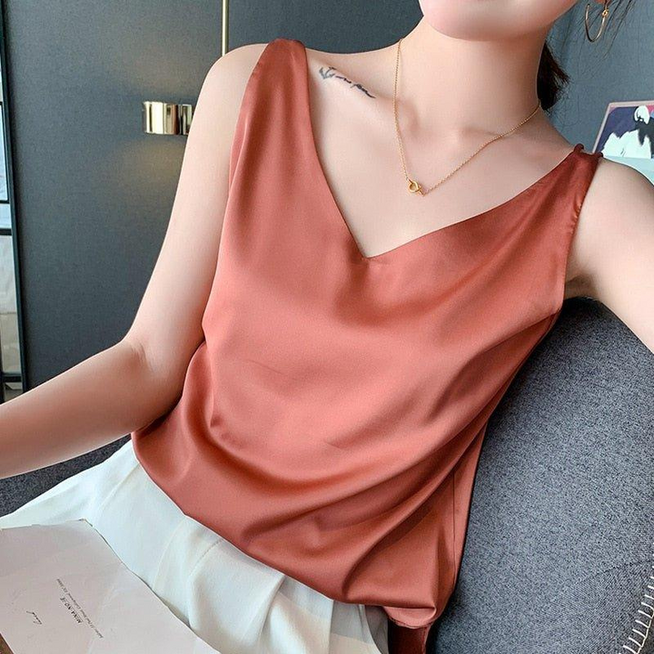 Yves | Stijlvolle Zijden Dames Tank Top