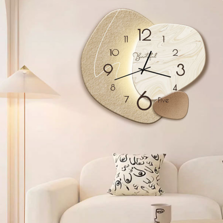 ElegantTime | Moderne decoratieve Wandklok | Luxe Ontwerp