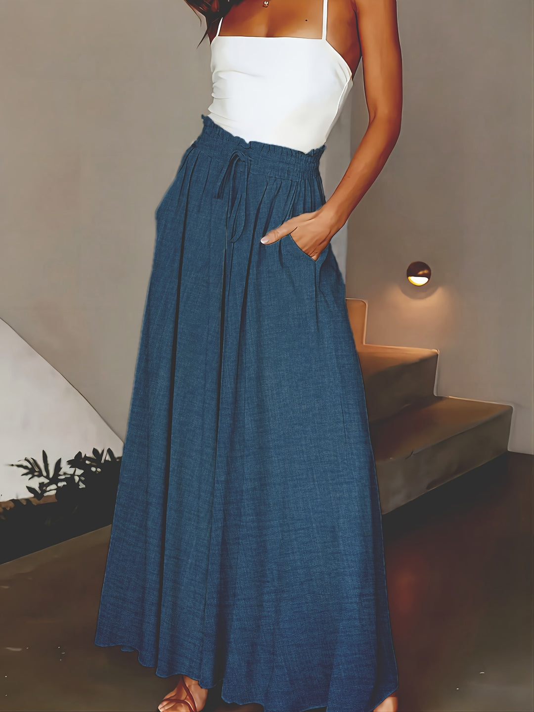Selana | Dames Wijde Broek | Trendy Wide-Leg Design voor Vrouwen