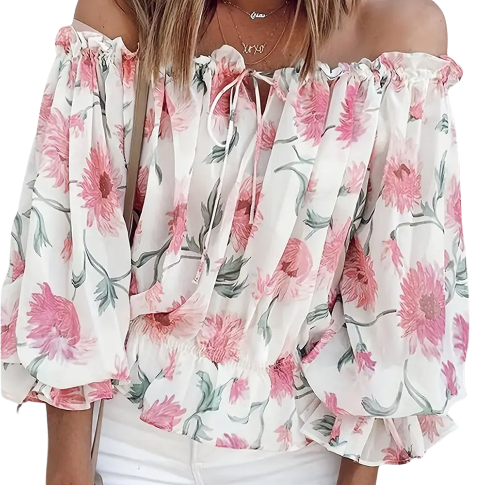 Elsana | Stijlvolle Dames Bloemenblouse | Voor De Lente/Zomer