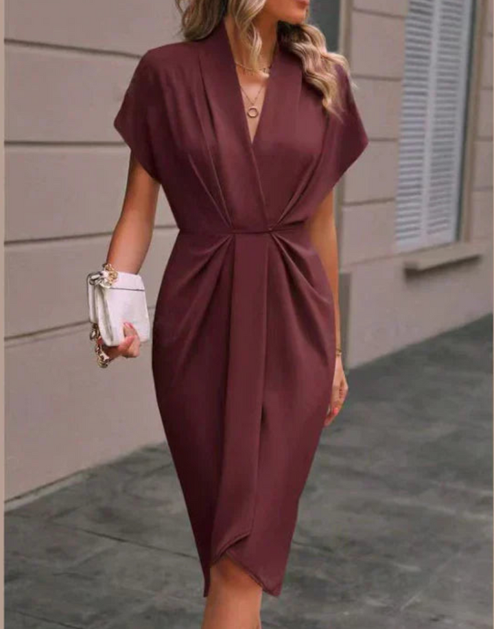 Sierra | Elegante Dames Jurk | Midi-Wikkeljurk