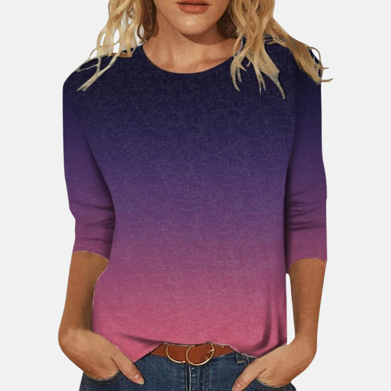 Twinkle | Dames Shirt Met Ronde Hals En Driekwart Mouwen