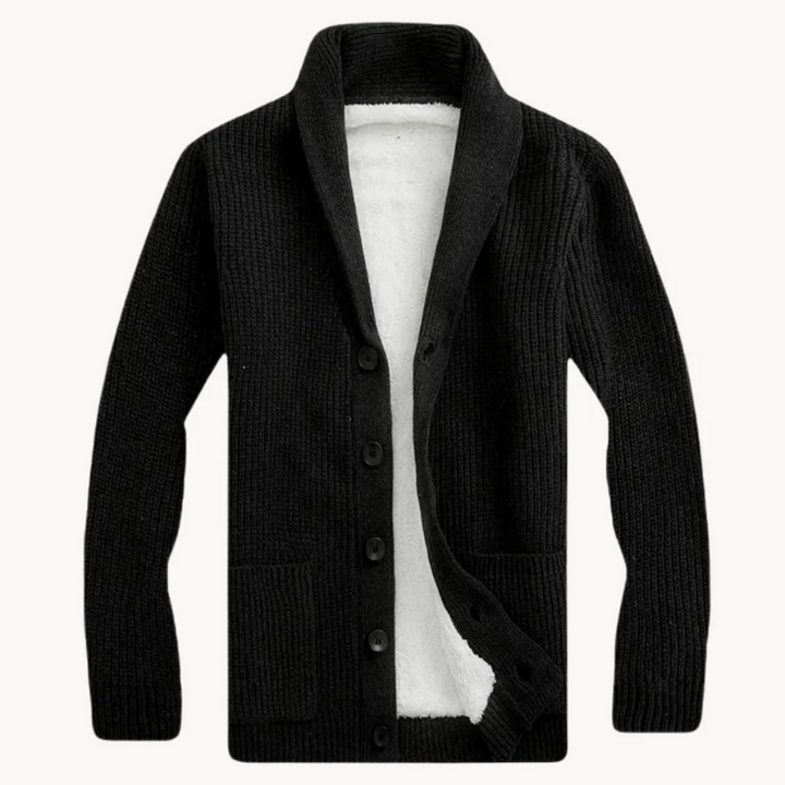 Delta | Fleece Sjaalkraag Cardigan Trui Voor Heren
