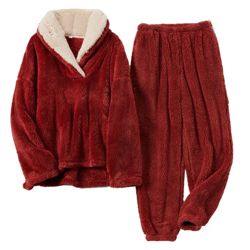 Amara | Comfortabele Fluffy Pyjamaset Voor Dames | Voor Dagelijks Comfort