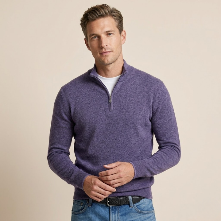 Sorata | Heren Merinowollen V-Hals Trui | Klassiek Elegant