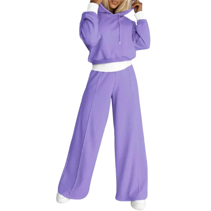 Delma | Trendy Dames Loungeset | Relaxed Fit | Hoodie En Broek Met Trekkoord